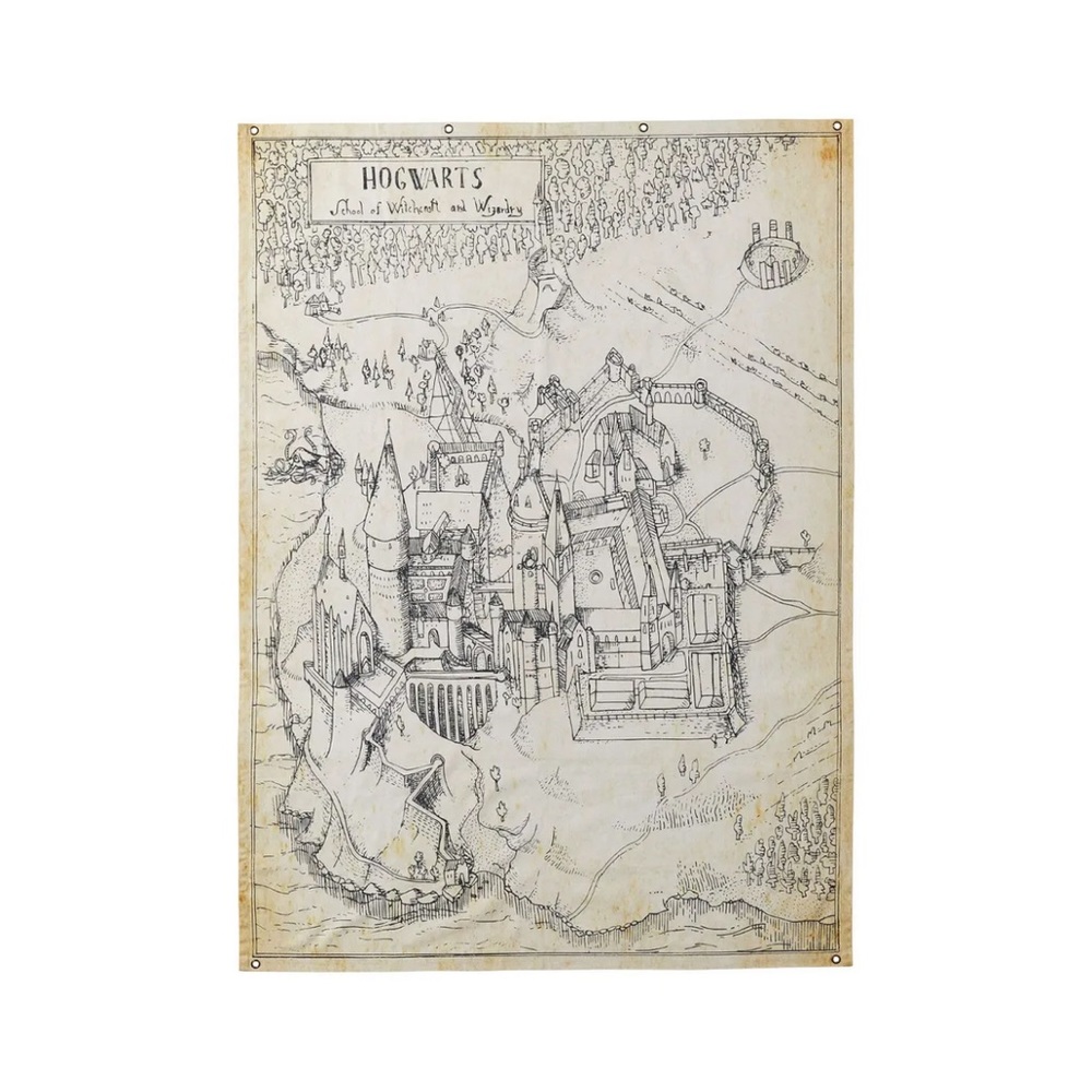 Pottery Barn Hogwarts map Canvas tapestry
